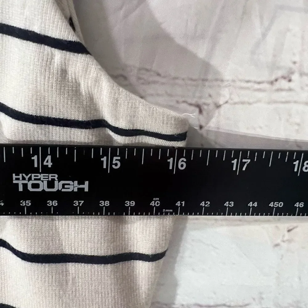 Ann Taylor Dress New Size 2 Black White Pin Striped